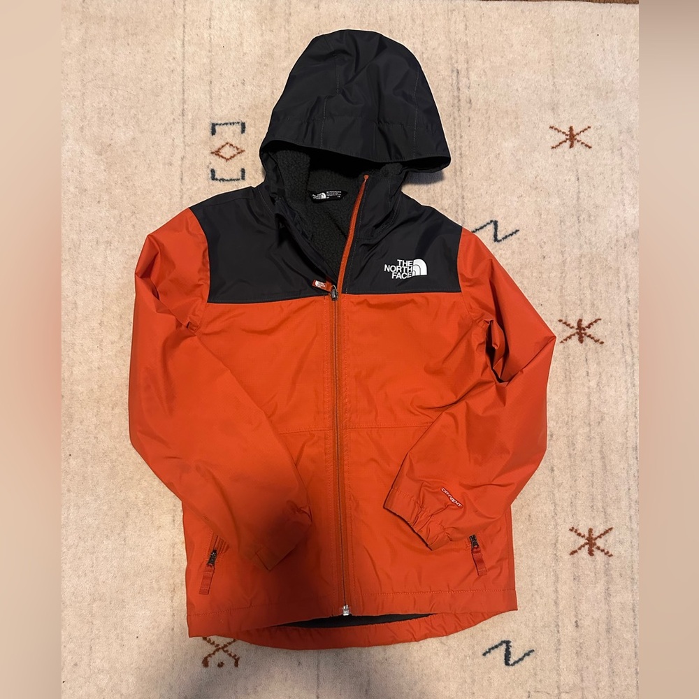 Boys North face fleece lined jacket size 7-8